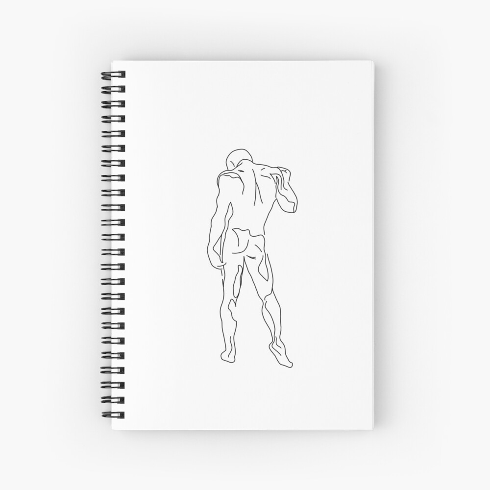 Josh Line Art Naked Man Line Art Printable Wall Art Art Print