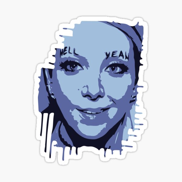 Jenna Marbles Hell Yeah Sticker By Dfaurce Redbubble