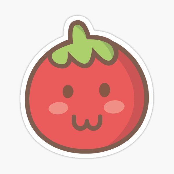 Cute Tomato Sticker For Sale By Simplearebetter Redbubble