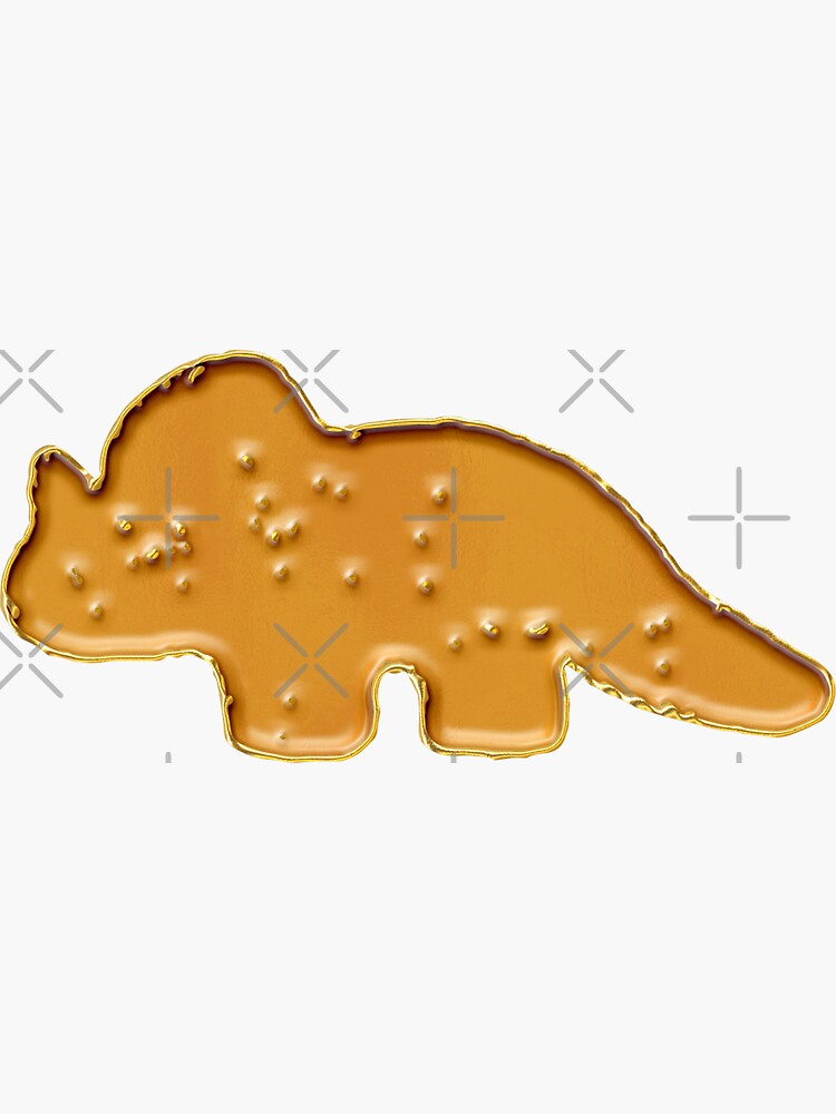 Dinosaur Chicken Nugget Enamel Pin Sticker For Sale By EnamelStudio