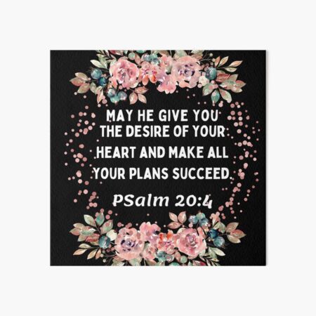 Psalm 20 4 Bible Verse Christian Gift Psalm 20 4 Shirt Christian