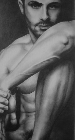 Male Nude 2 by Philip Holley