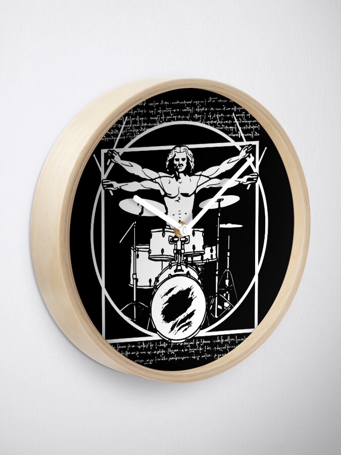 Da Vinci Drummer Vitruvian Man Playing The Drums Leonardo Da Vinci