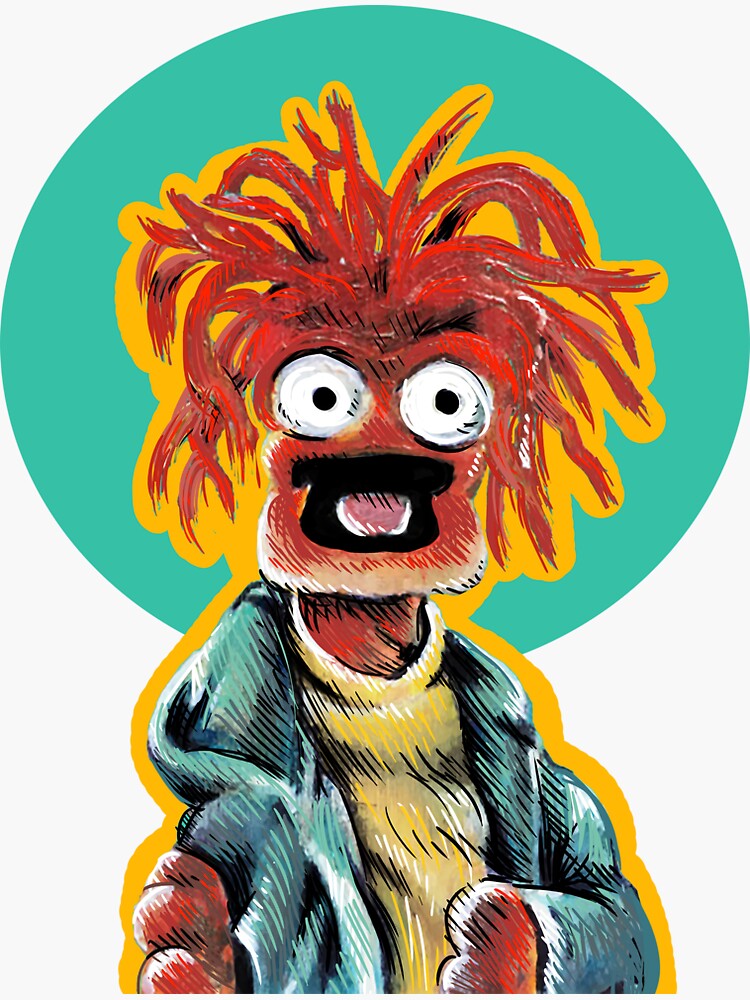 Pepe The King Prawn Illustration The Muppets Sticker For Sale By