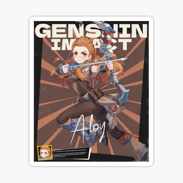 Aloy Sunblast Genshin Impact Sticker For Sale By B Love Redbubble