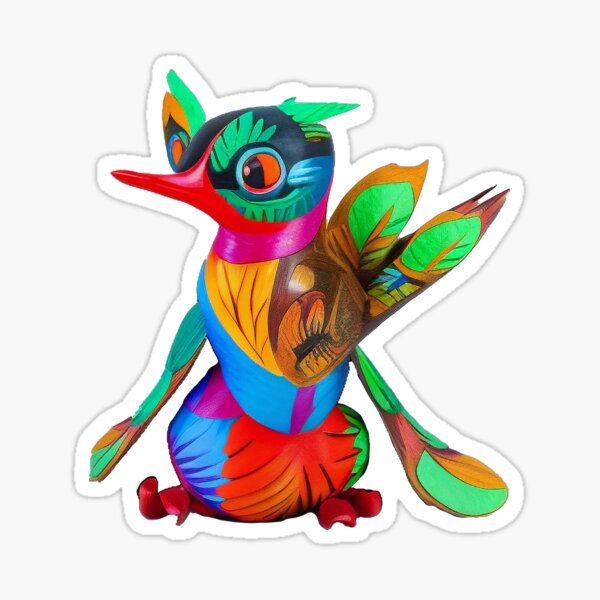 Hummingbird Alebrije Dark Sticker For Sale By Dendros Studio