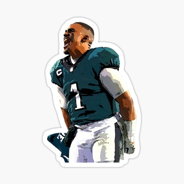 Jalen Hurts Drawing Sticker For Sale By Jgk Redbubble
