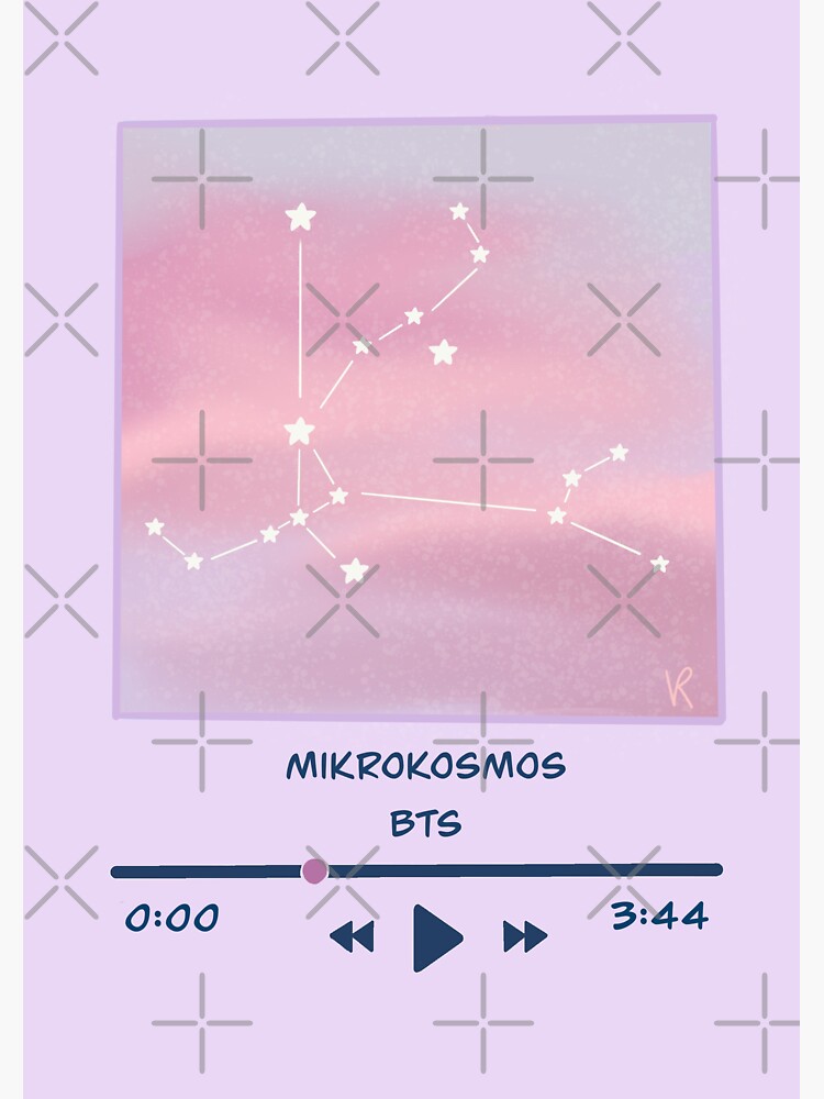 BTS Mikrokosmos Song Sticker Sticker For Sale By IsNeverland Redbubble