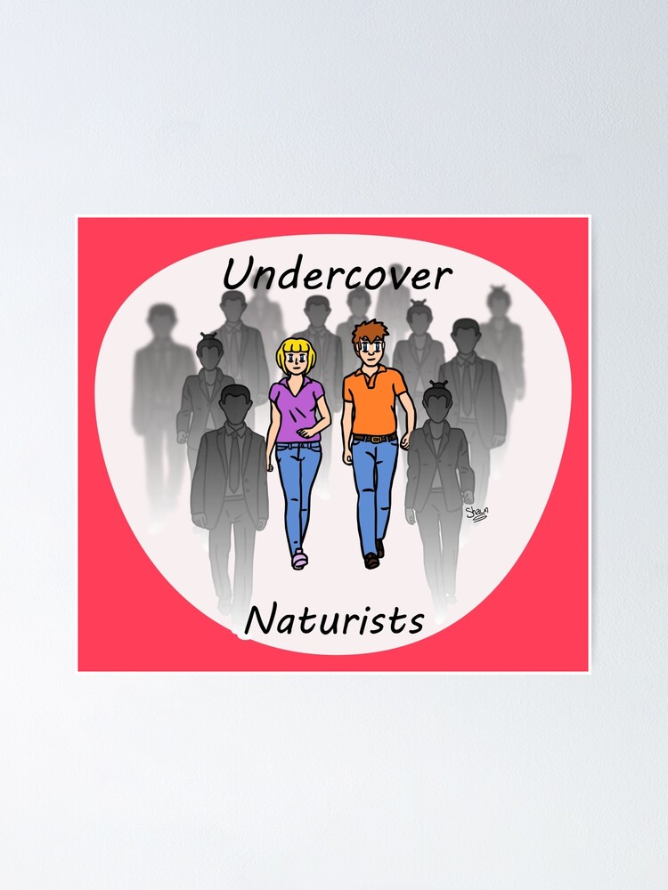 Undercover Naturists Couple Poster For Sale By Nude Is Life Redbubble