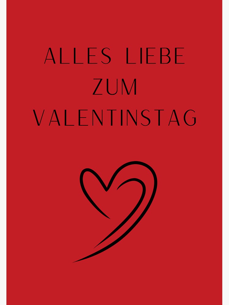 Alles Liebe Zum Valentinstag Happy Valentine S Day In German German