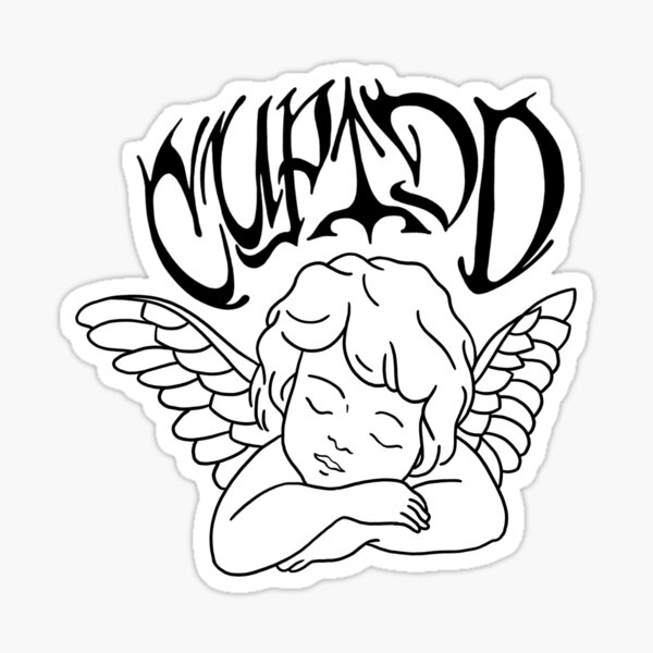 Tini Stoessel Cupido Angel In Black Sticker For Sale By