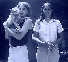 Cinnamon and Me...Oh yeah, and my sis, Deb by Hank Rodriguez