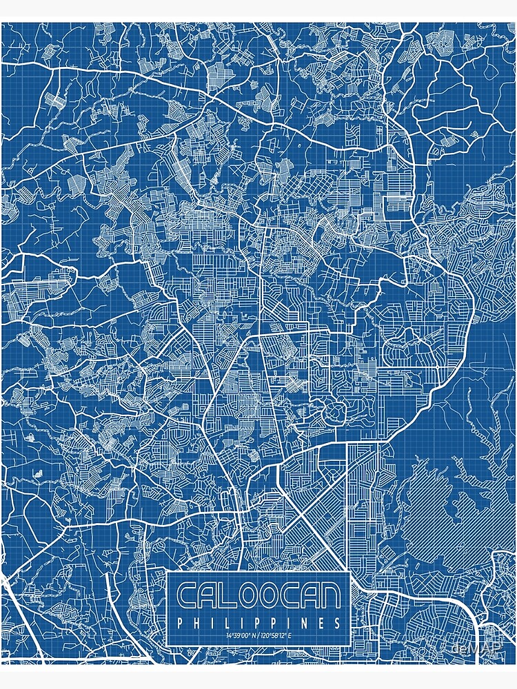 Caloocan Vector Map Dark Blue Ai Pdf Boundless Maps Lupon Gov Ph