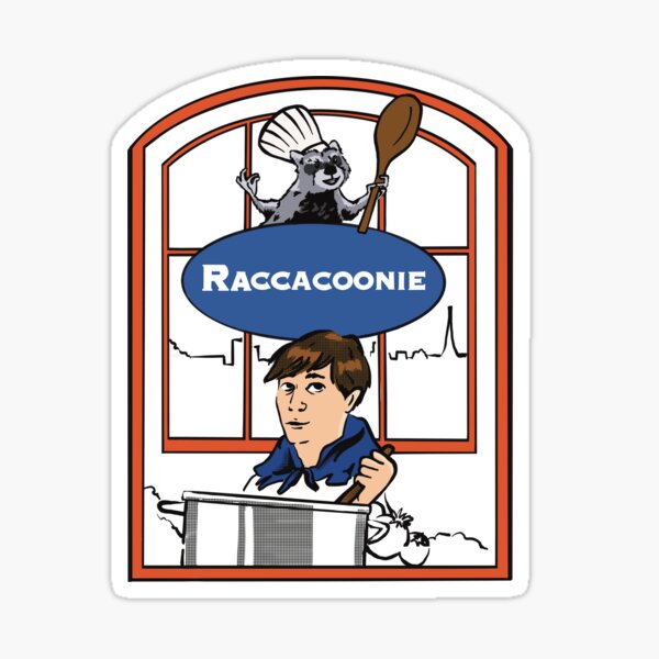 Raccacoonie Inspired By Everything Everywhere All At Once Sticker