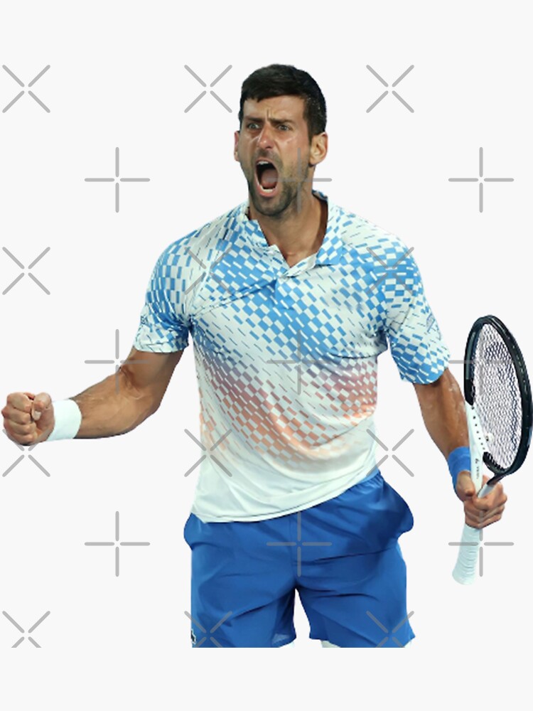 Novak Djokovic Tennis Legend Sticker For Sale By Bouton Redbubble