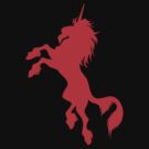 red unicorn T-Shirt by Cheerful Madness! at RedBubble
