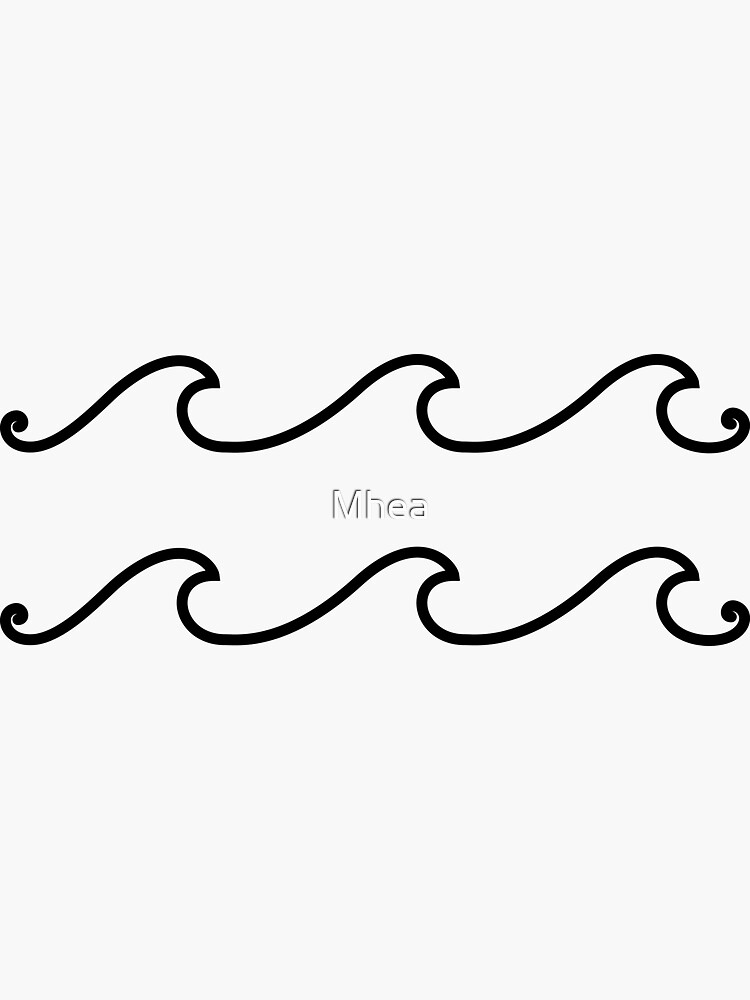 Waves Stickers Sticker For Sale By Mhea Redbubble