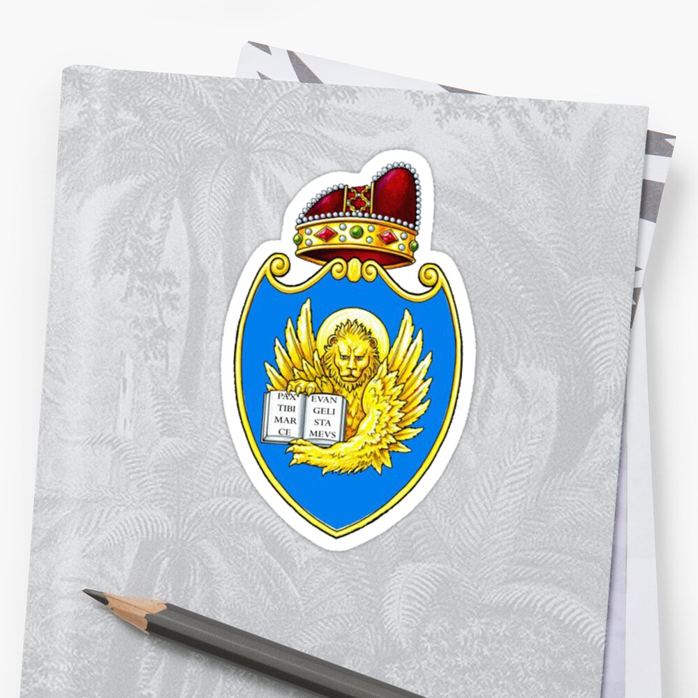 Venice Coat Of Arms Sticker By Roseieaf Redbubble