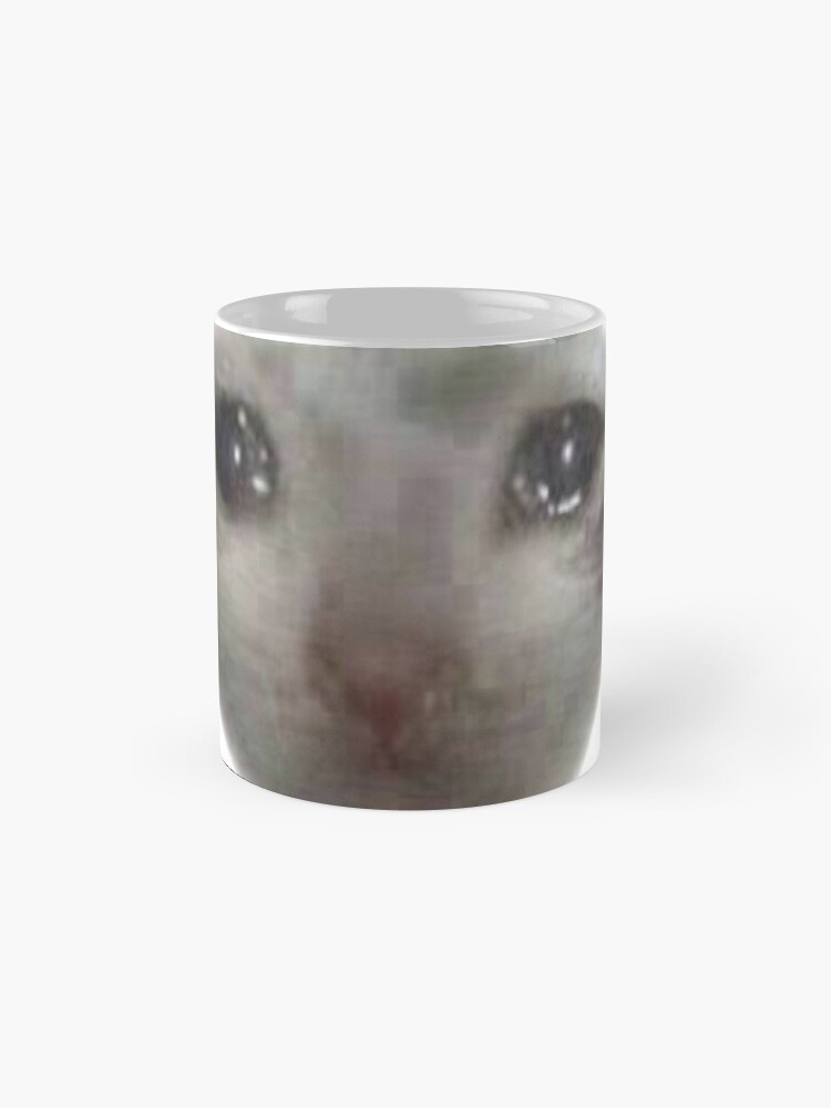 Crying Teary Eyed Sad Cat Meme Mug By CleverJane Redbubble