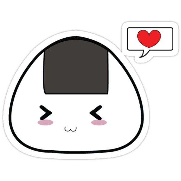 Kawaii Onigiri Stickers By Kayvee Redbubble 3976