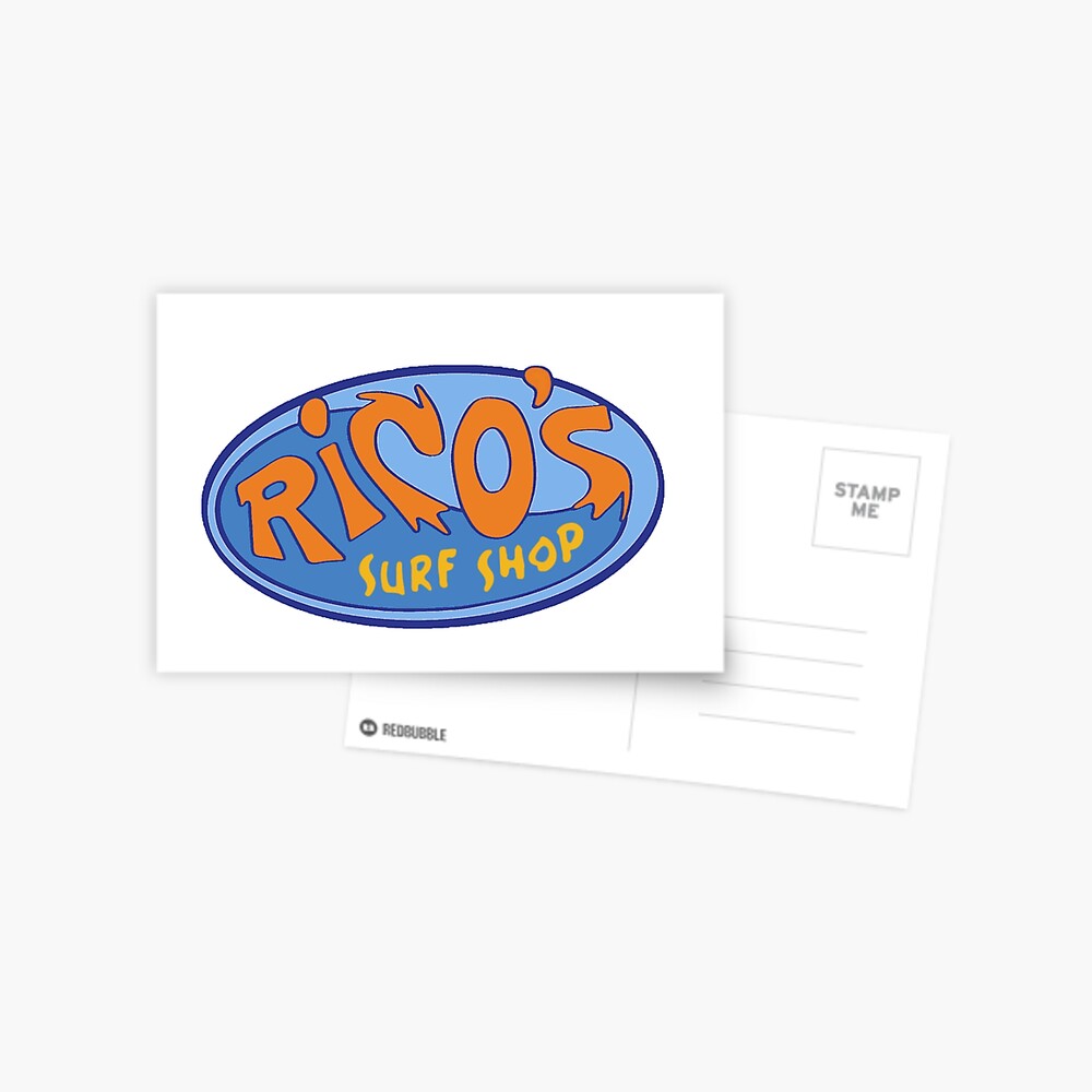 Hannah Montana Rico S Surf Shop Logo Postcard By Oldisneydesigns