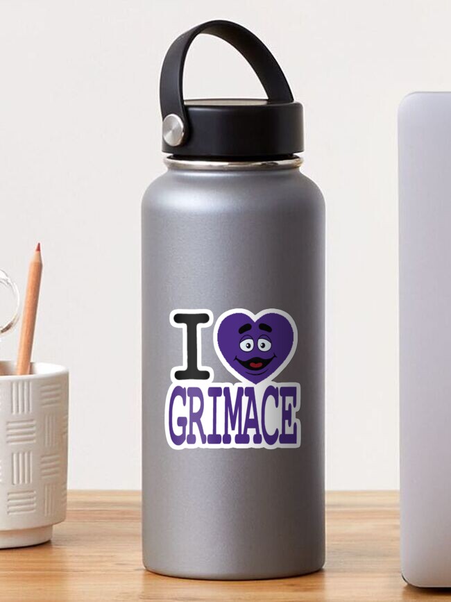 I Love Grimace Sticker For Sale By Miaquags Redbubble