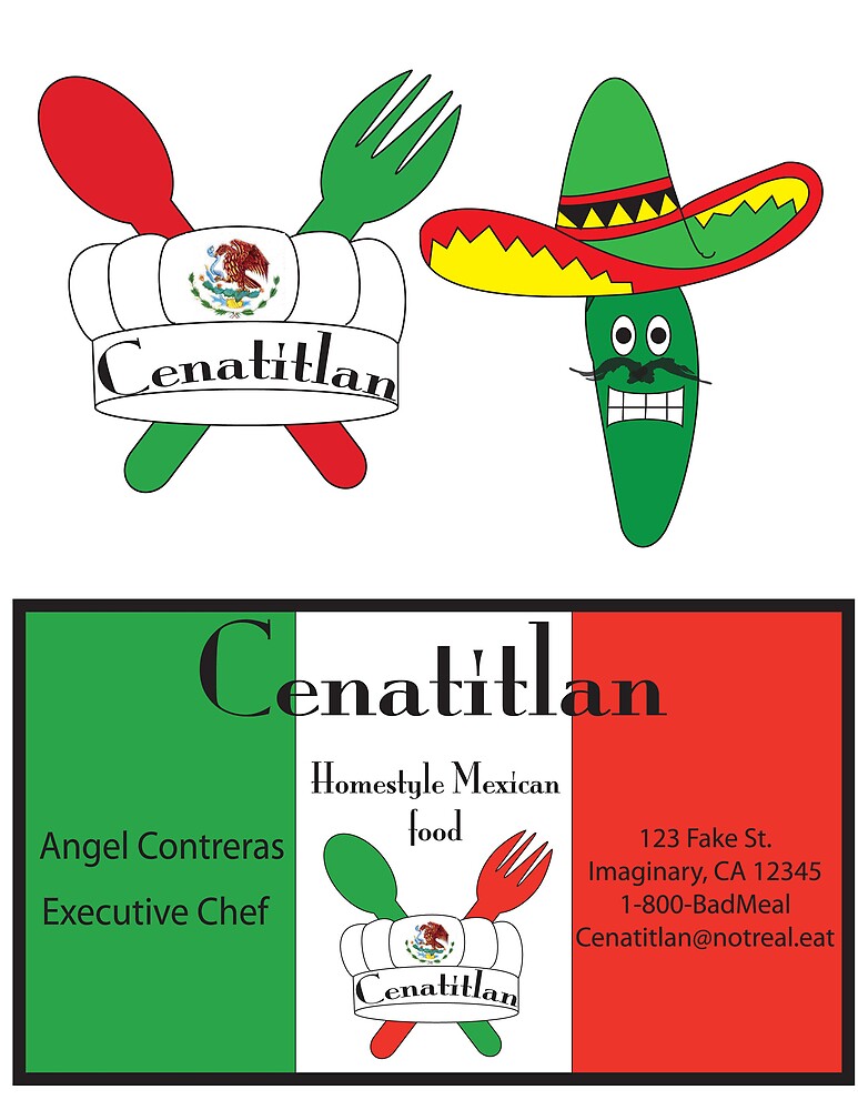 "Mexican Restaurant Logo" by Angel Contreras | Redbubble