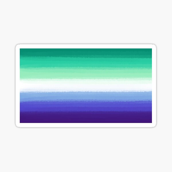 Watercolor Gay Male Pride Flag Sticker For Sale By Sum Thangs Redbubble