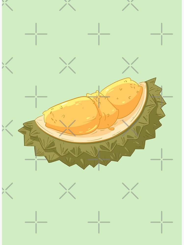 Durian Fruit Kitties Premium Matte Vertical Poster Sold By Opatoyinbo