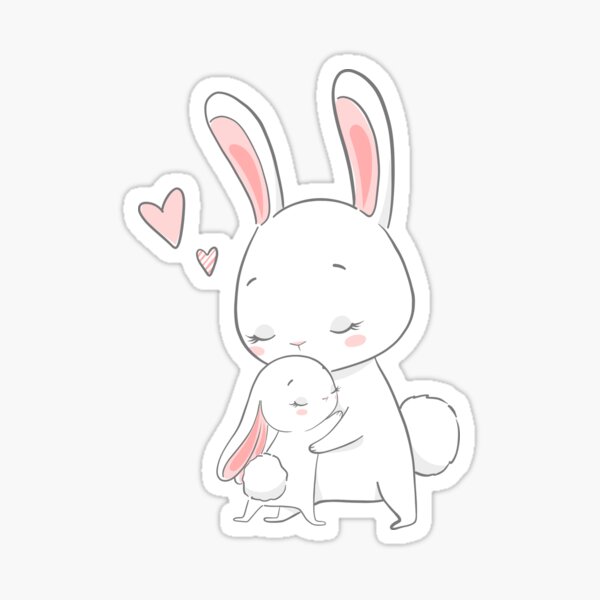 Rabbit Mothers Day Best Mom Ever Love You Mom Happy Mothers Day