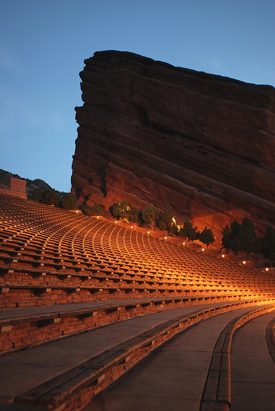 "Red Rocks Amphitheater Morrison, Colorado" by Paul Crossland | Redbubble