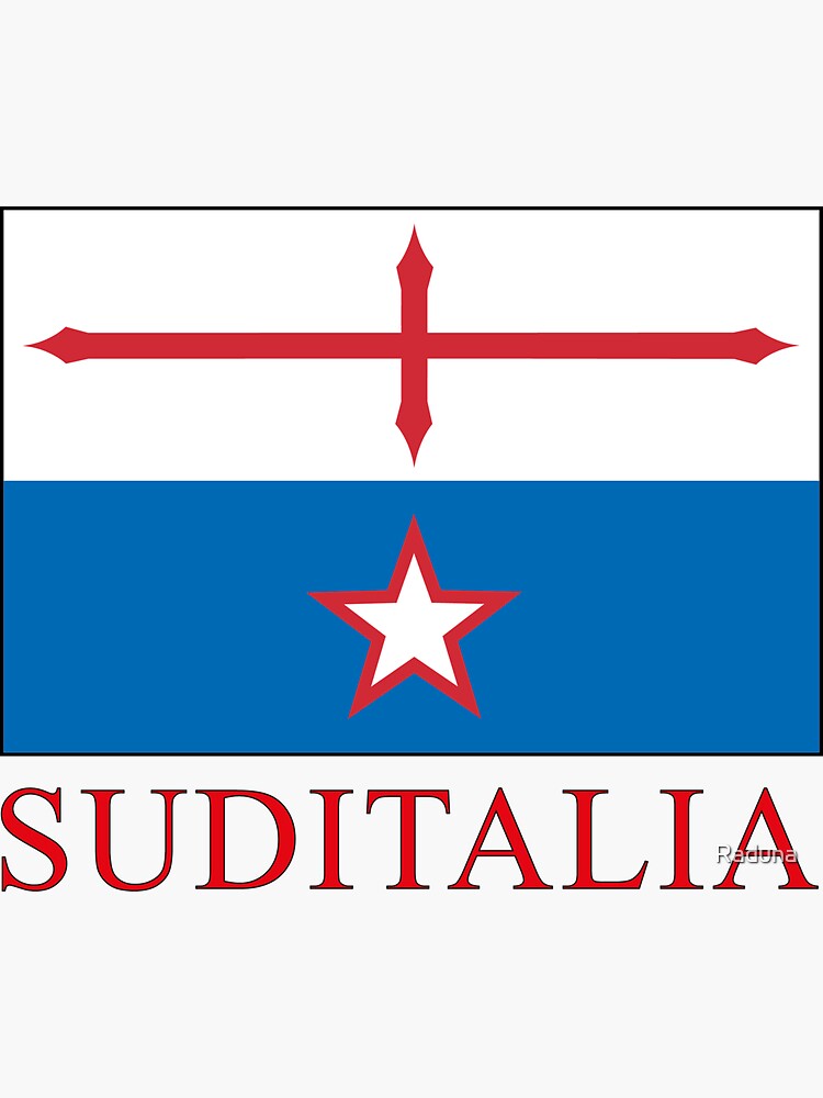 Southern Italy Flag Sticker For Sale By Raduna Redbubble