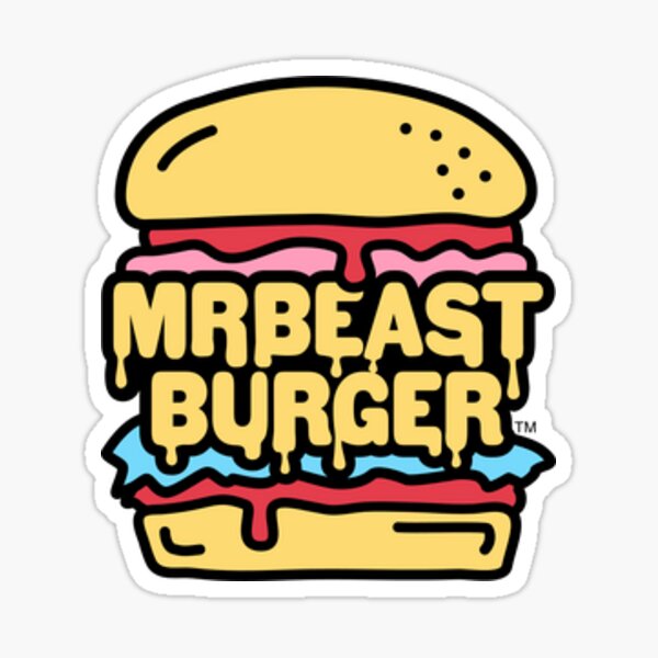 Mr Beast Burger Logo Sticker For Sale By Aaron408 Redbubble