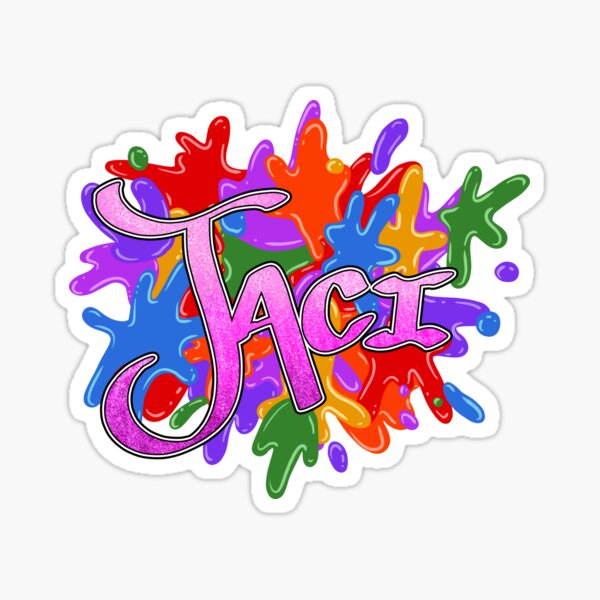 Jaci Name Art Sticker For Sale By Avalonunmuzzled Redbubble