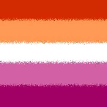 Scratchy Lesbian Pride Flag Sticker For Sale By Sum Thangs Redbubble