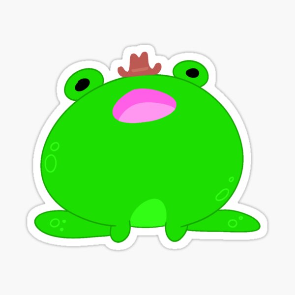 Yeehaw Fat Frog Sticker For Sale By LadyAstronaut Redbubble