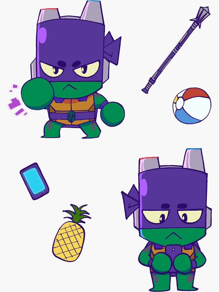 ROTTMNT Donnie Sticker For Sale By RoeExists Redbubble