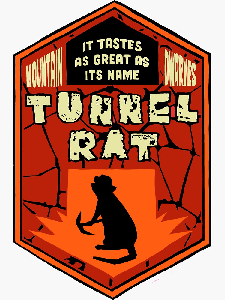 Deep Rock Galactic Tunnel Rat Logo Sticker For Sale By