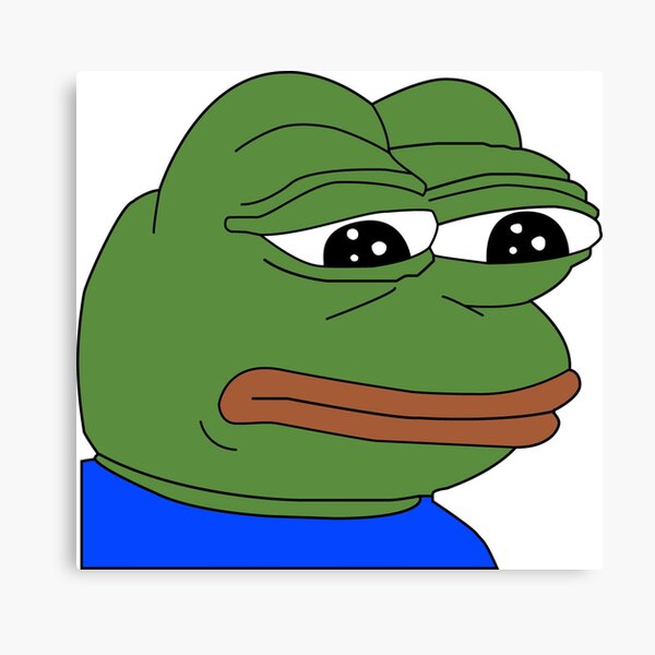 Feelsbadman Twitch Emote Canvas Print For Sale By Mattysus Redbubble