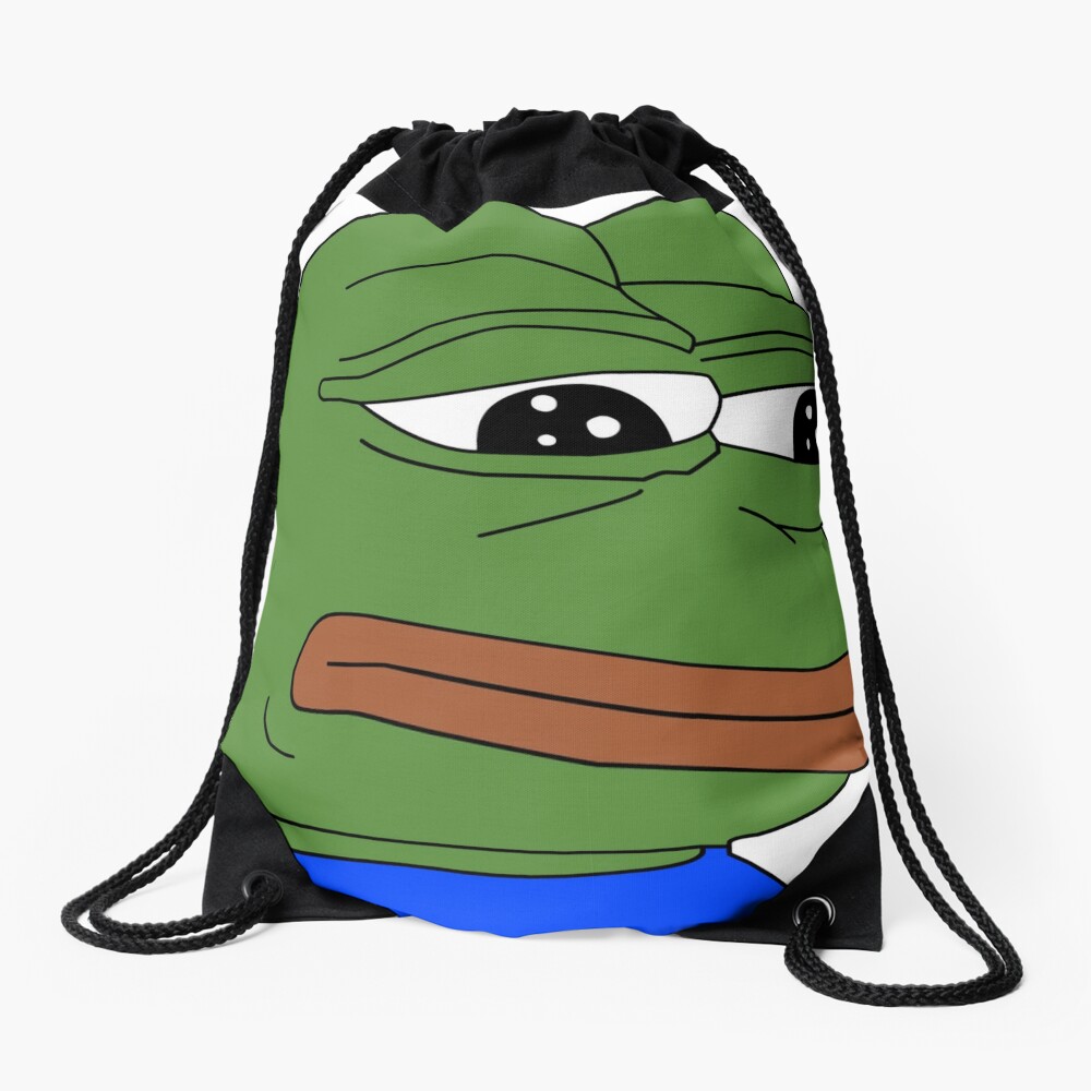 FeelsBadMan Twitch Emote Drawstring Bag For Sale By Mattysus Redbubble