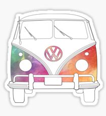 Hippie Van Stickers Redbubble