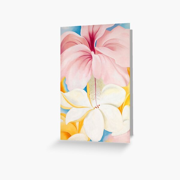 Hibiscus With Plumeria By Georgia O Keeffe Greeting Card For