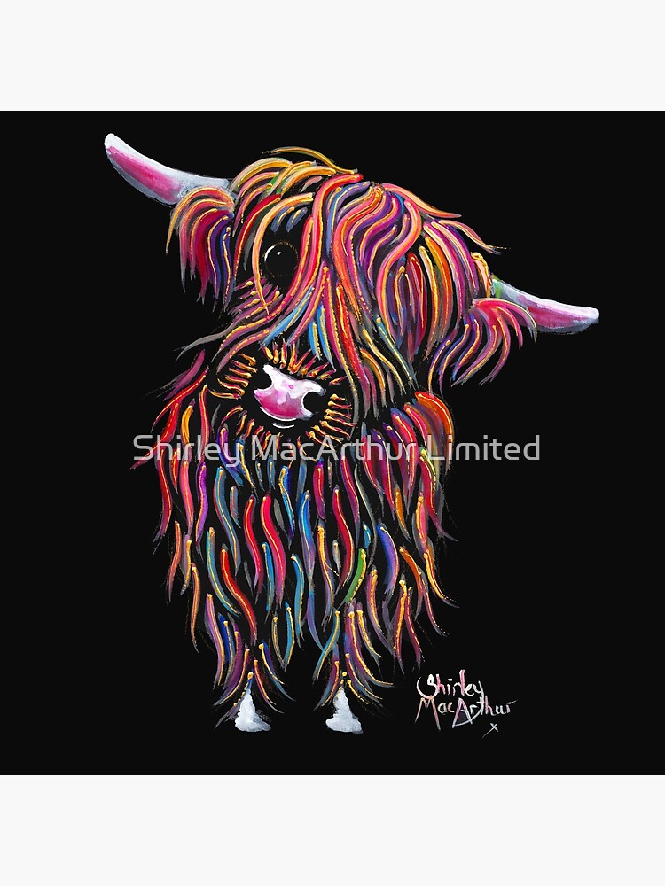 Scottish Highland Cow Bolly By Shirley Macarthur Poster By