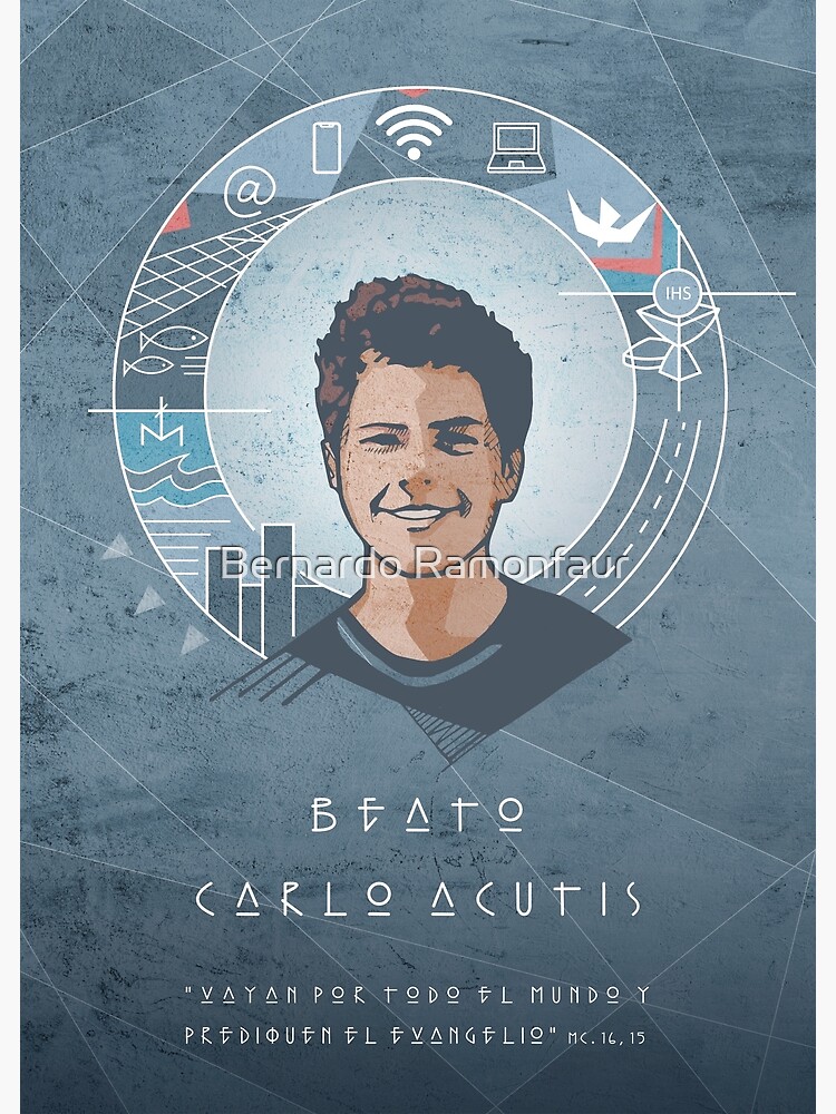 Beato Carlo Acutis Illustration Poster For Sale By Bernardo Ramonfaur