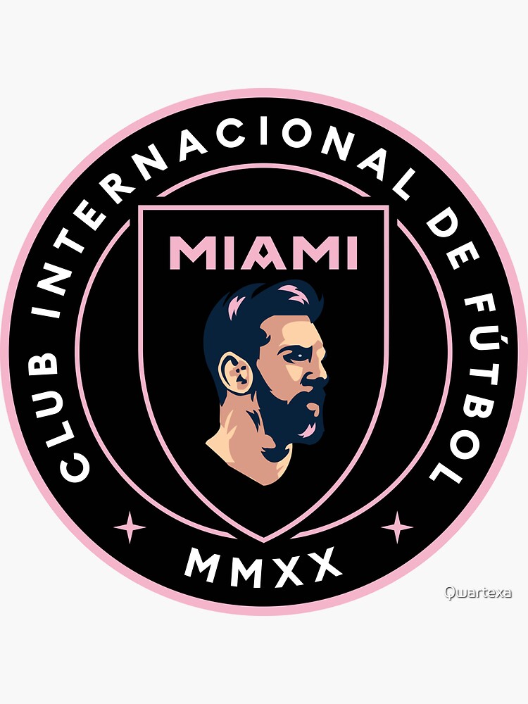 Lionel Messi Inter Miami Sticker For Sale By Qwartexa Redbubble