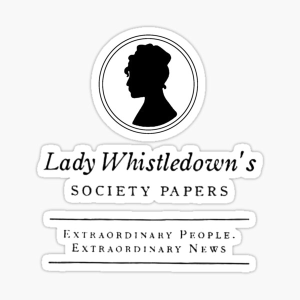 Lady Whistledown Bridgerton Sticker For Sale By Vyascreations