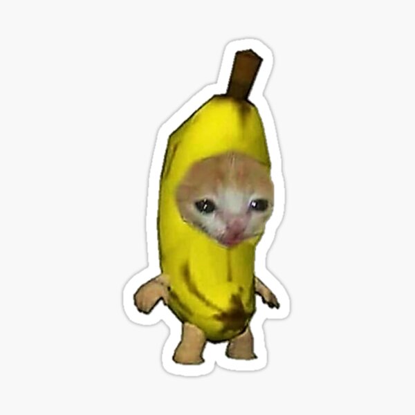 Banana Cat Sticker By Sebascold Redbubble