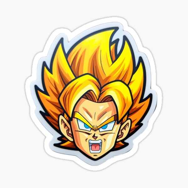 Goku Super Saiyan Sticker Sticker By Sgonzalez Redbubble