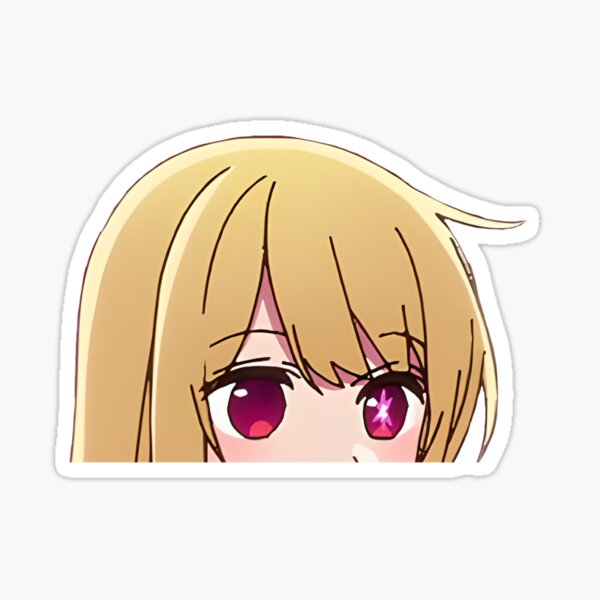 Ruby Hoshino Oshi No Ko Peeker Sticker For Sale By Sqaceclou Redbubble