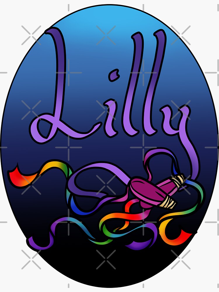 Lilly Name Art Sticker For Sale By AvalonUnmuzzled Redbubble